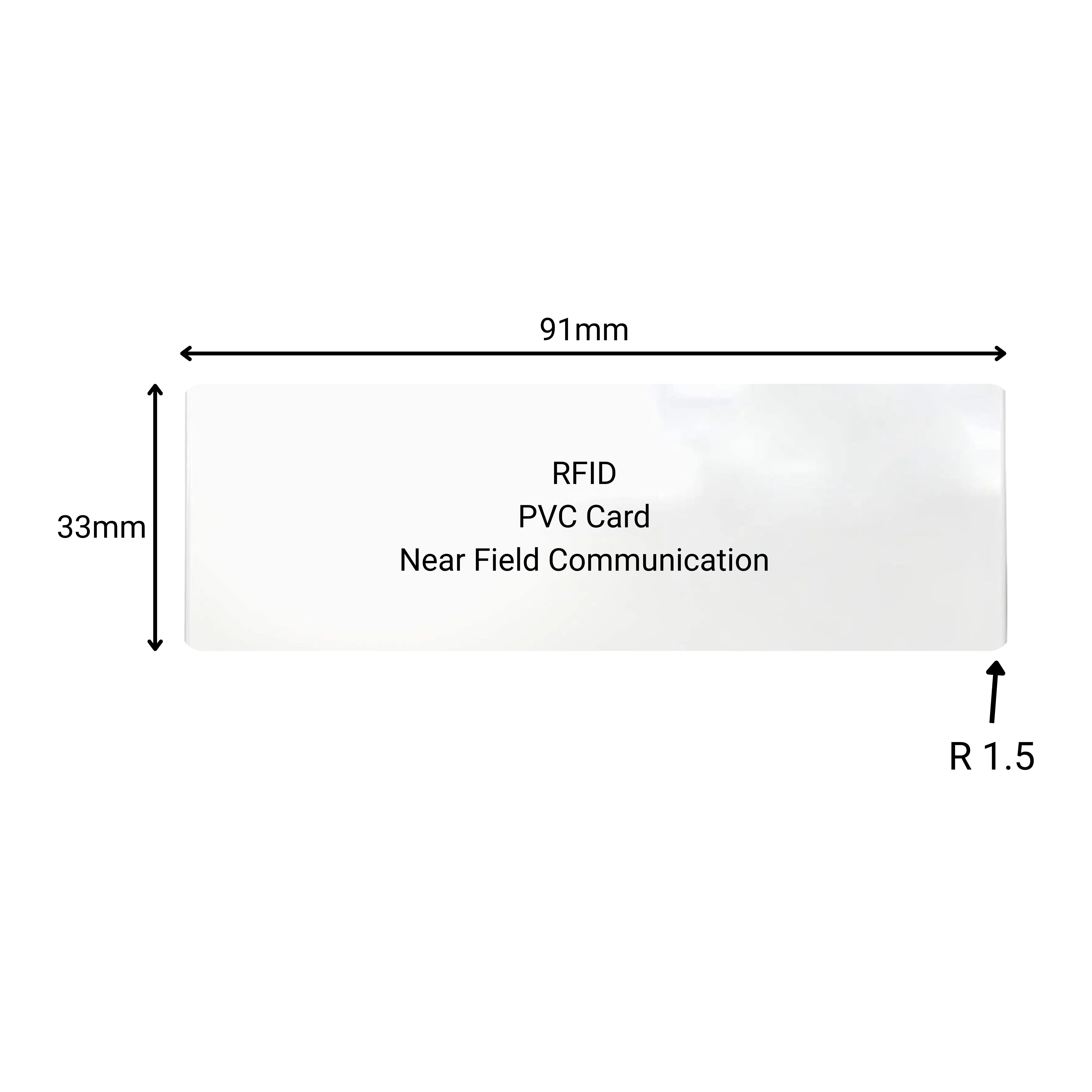 PVC Card | NFC | 91x33mm