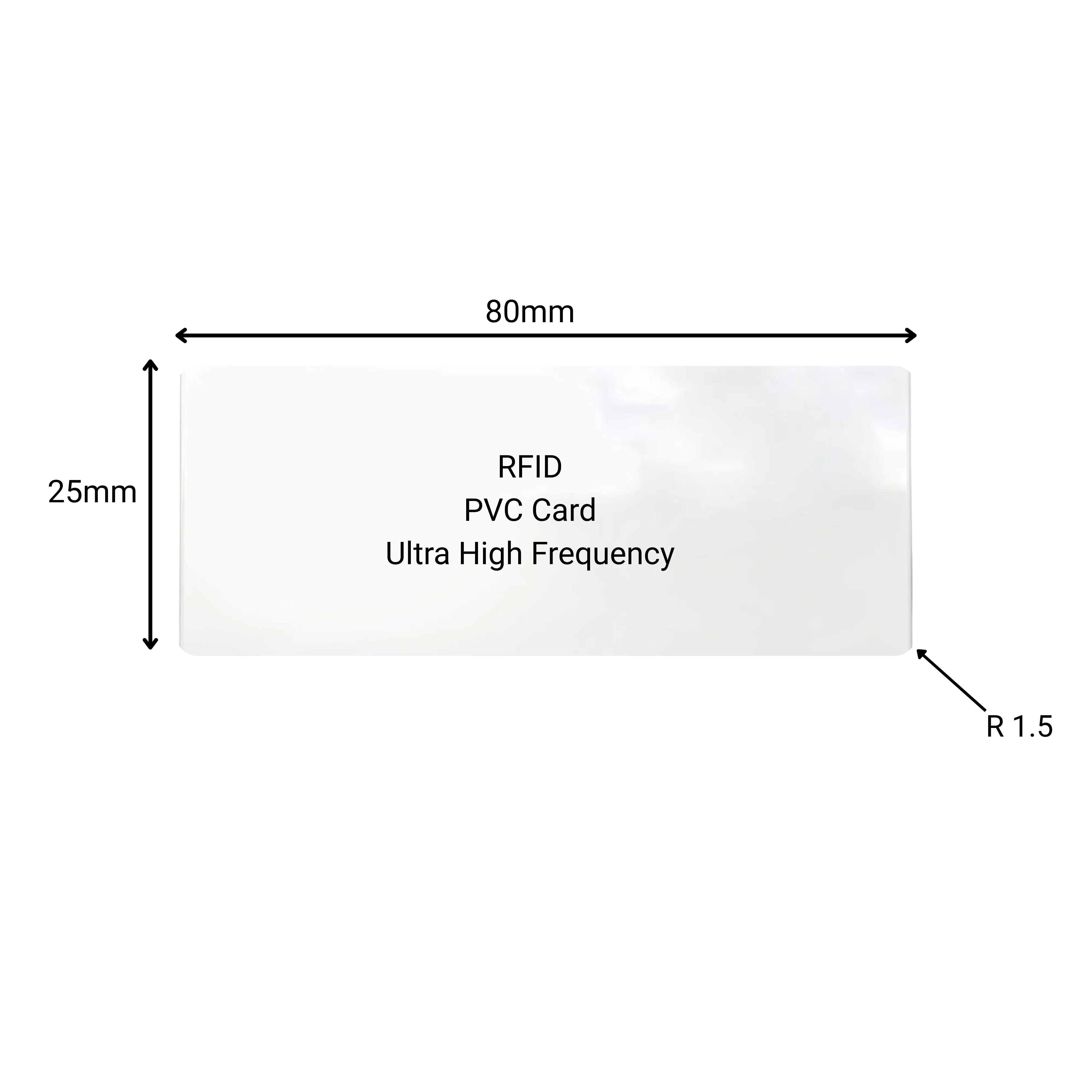 PVC Card | UHF | 80x25mm