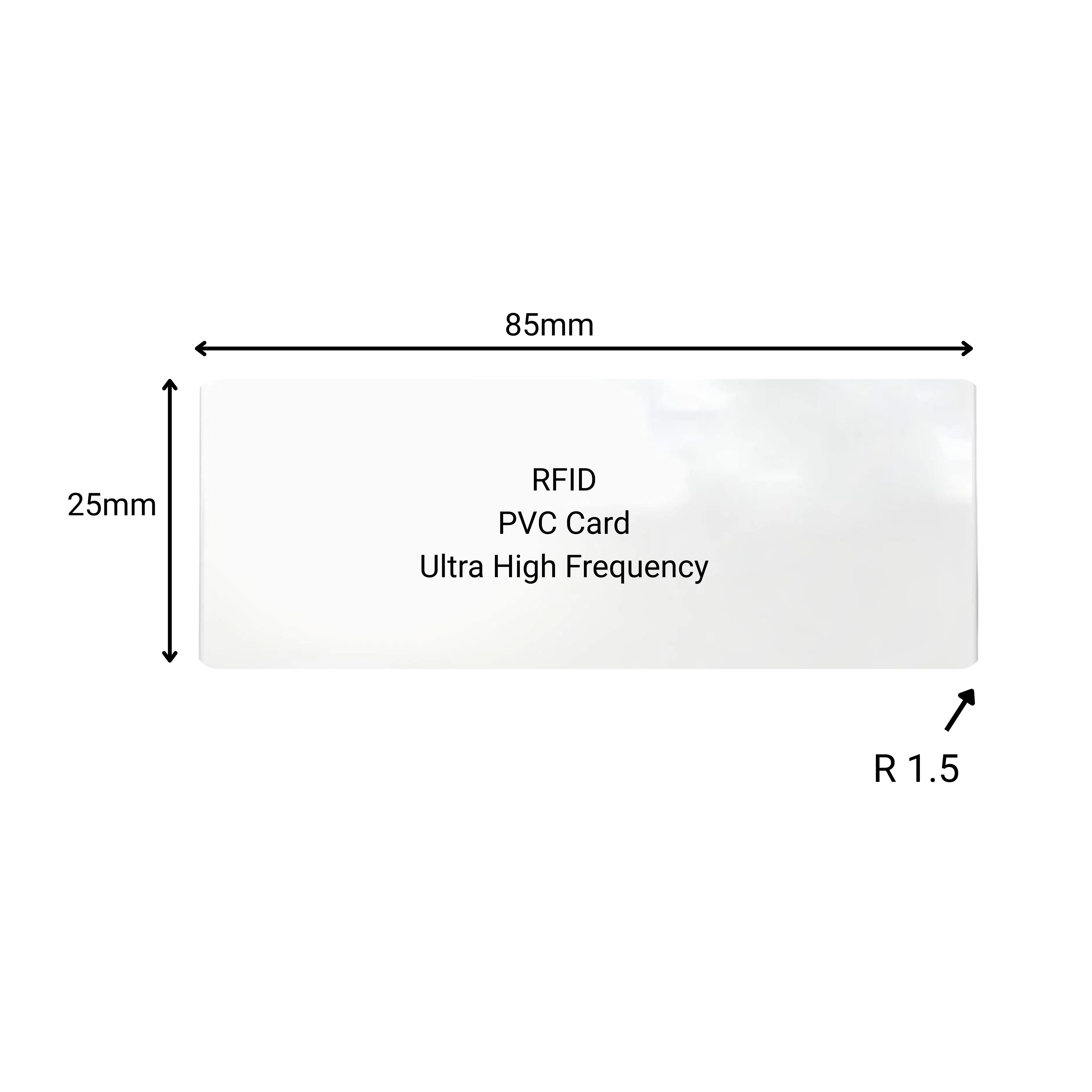 PVC Card | UHF | 85x25mm