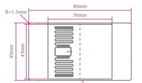Flag Label | UHF | 80x45mm