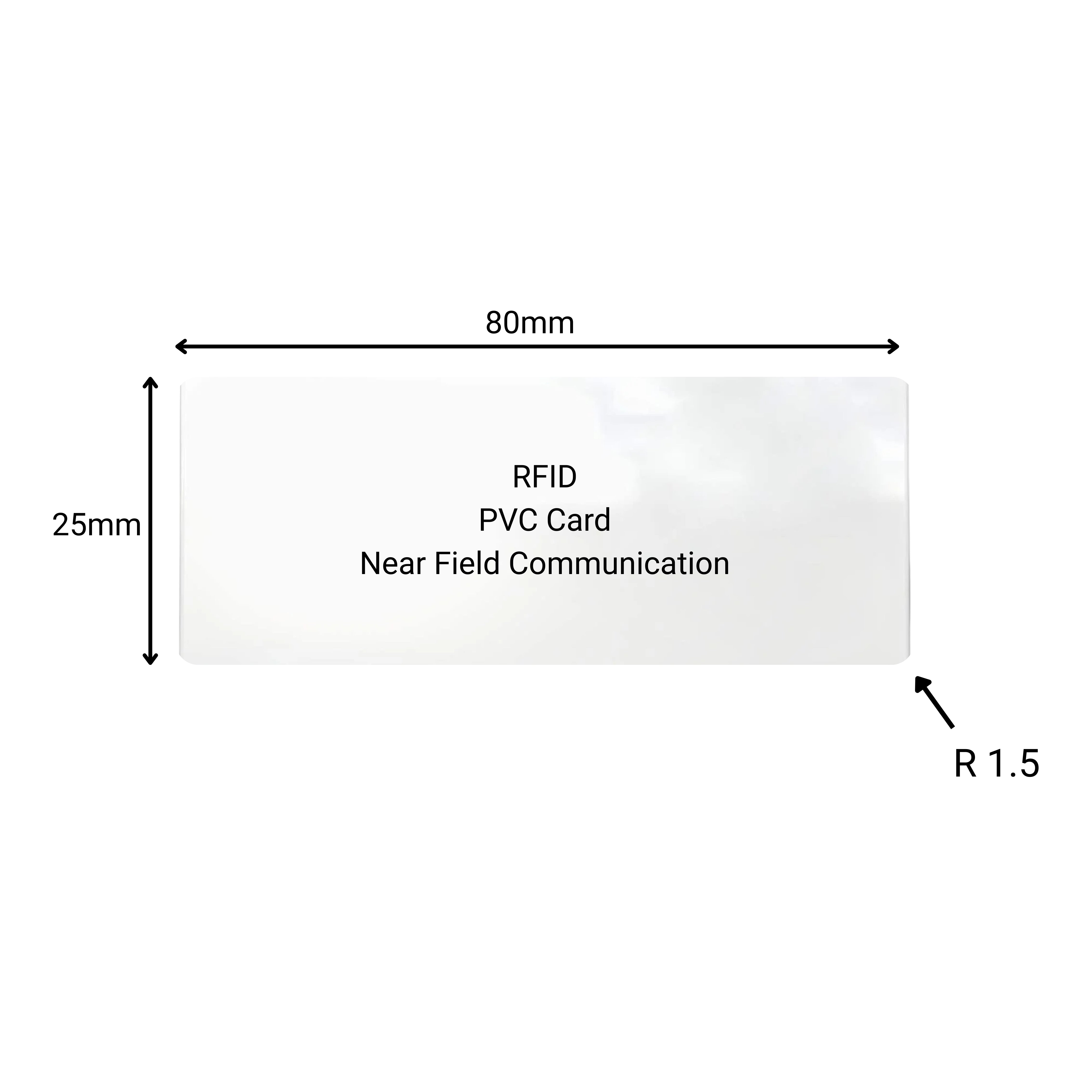 PVC Card | NFC | 80x25mm