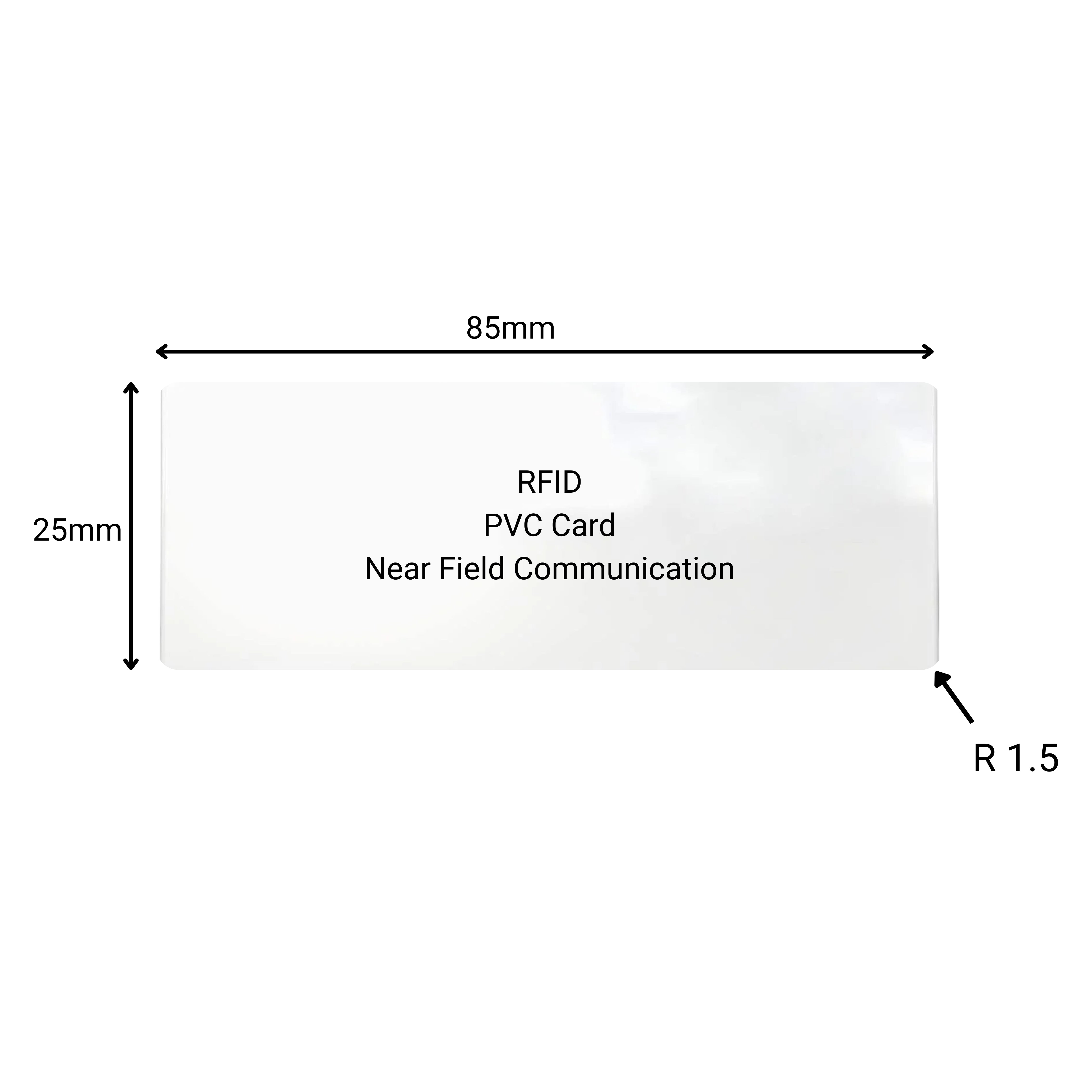 PVC Card | NFC | 85x25mm