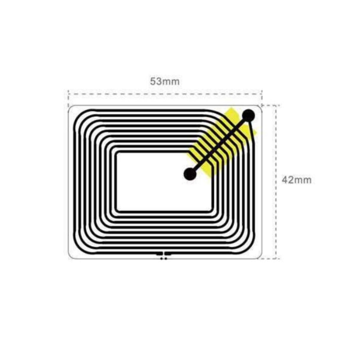 Sustainable Label TRC350 | NFC | 53x42mm – The RFID Company