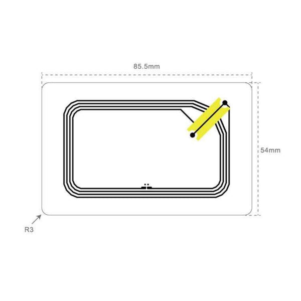 DOP Label NFC TRC568 85.5x54mm