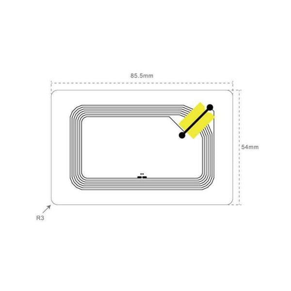 DOP Label NFC TRC700 85.5x54mm