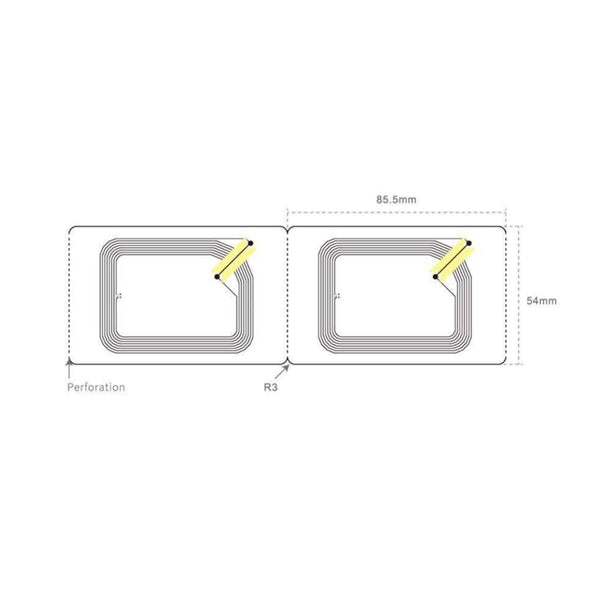 DOP Label NFC TRC745 85.5x54mm