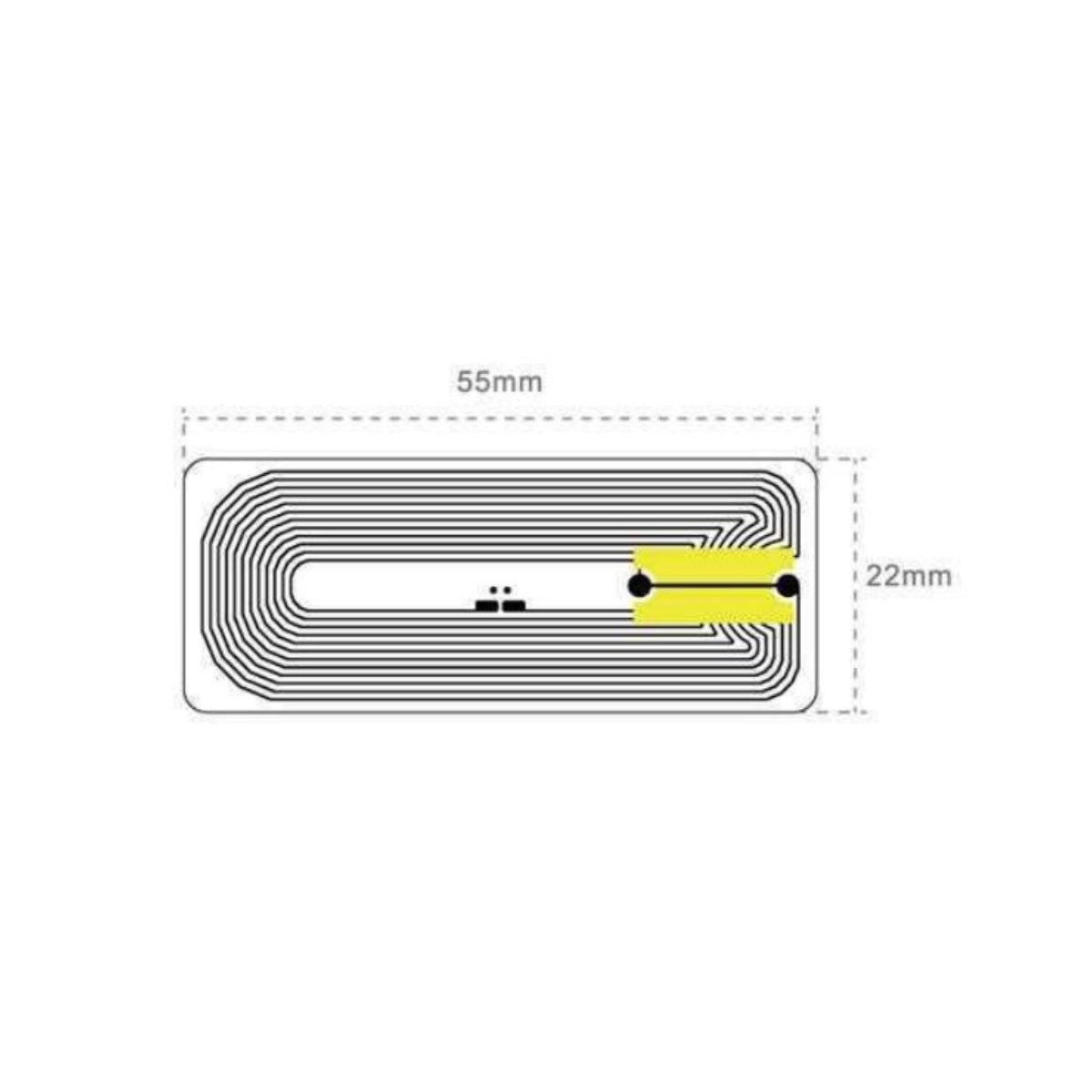 Sustainable Label TRC752 | NFC | 55x22mm – The RFID Company