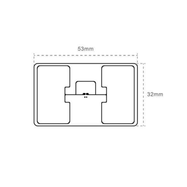 DOP Label UHF TRC850 53x32mm