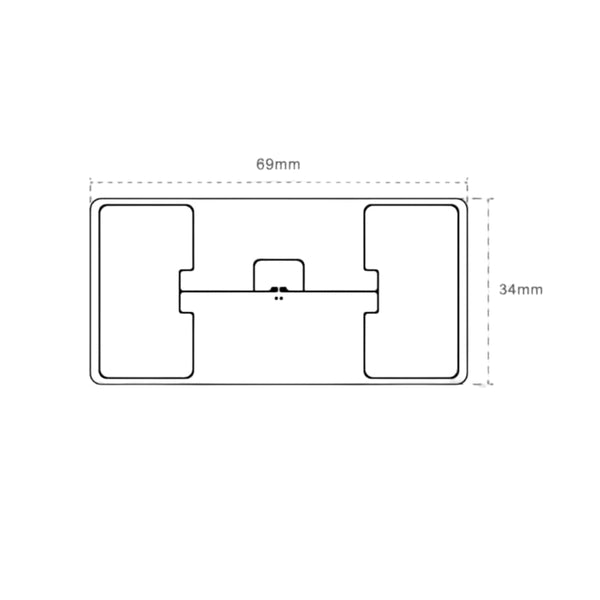 DOP Label UHF TRC980 69x34mm