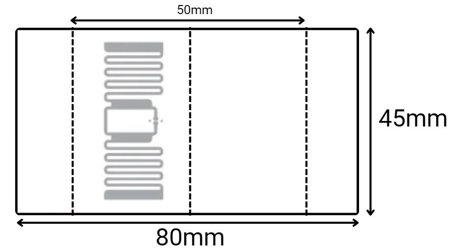 Flag Label | UHF | 80x45mm