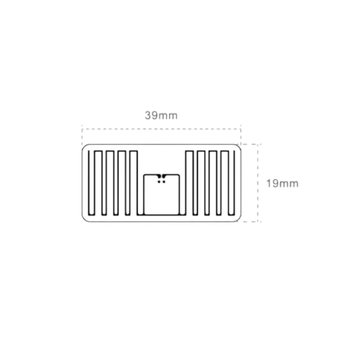 Sustainable Label TRC836 | UHF | 39x19mm - The RFID Company