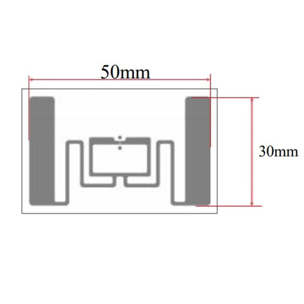 UHF Label 54x34mm